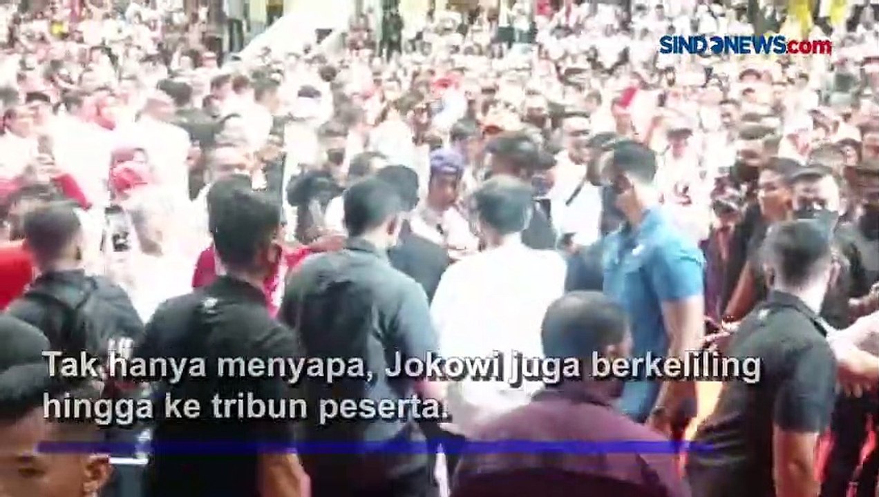 Jokowi Hadiri Puncak Musra Indonesia di Istora Senayan, Disambut Antusias Relawan