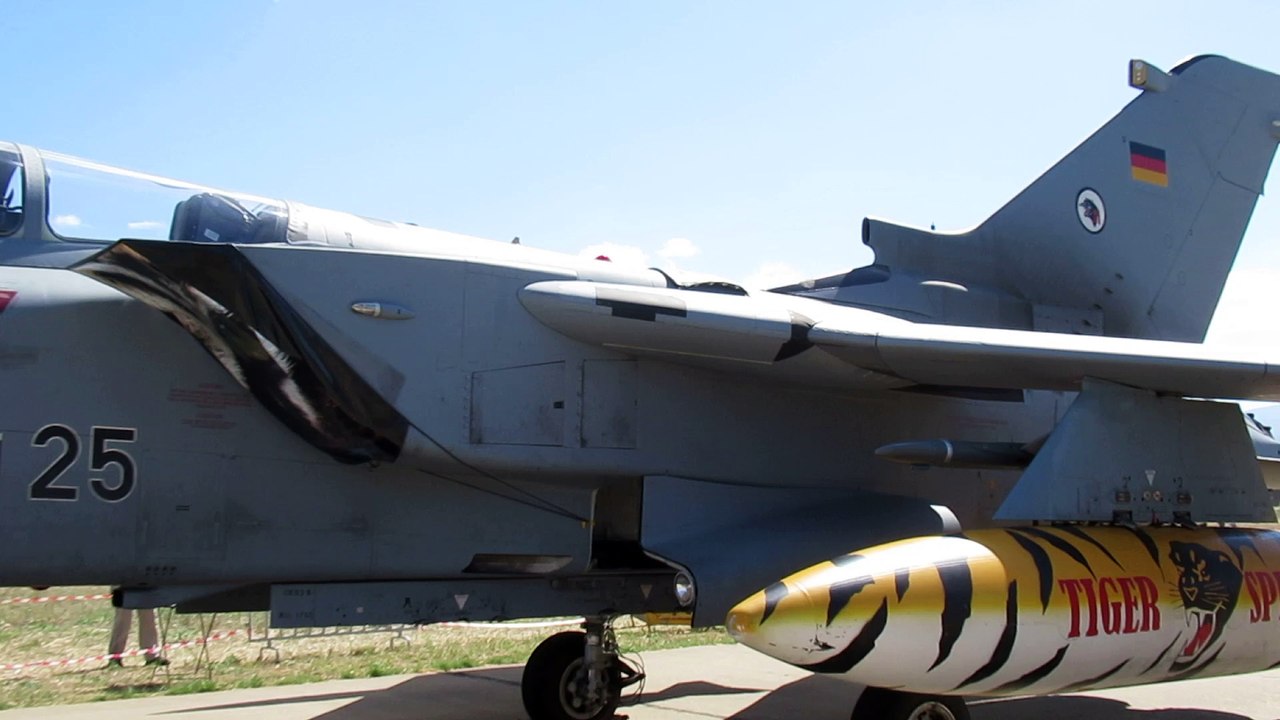 ATHENS FLYING WEEK 2022 , static exhibition German Panavia Tornado