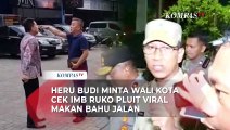 Heru Budi Minta Wali Kota Cek IMB Ruko Pluit Viral yang Makan Bahu Jalan