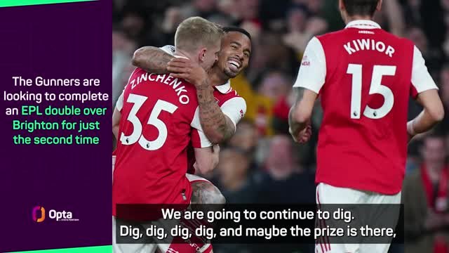 Arteta's Arsenal keep digging and hope for Everton-Man City favour