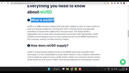 What are my thoughts regarding RENEC?