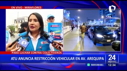 Miraflores: ATU anuncia restricción de colectivos en la avenida Arequipa