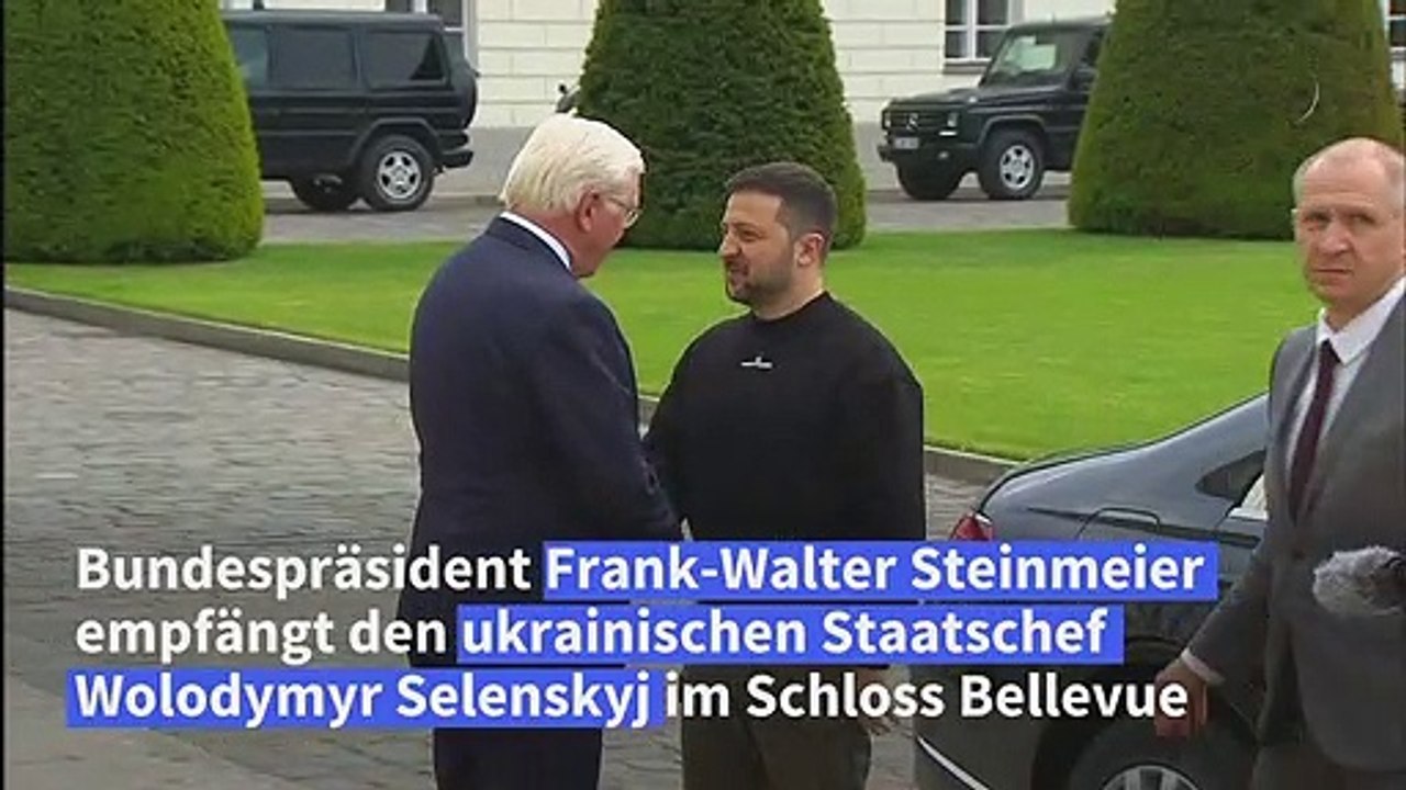 Selenskyj von Steinmeier in Berlin empfangen