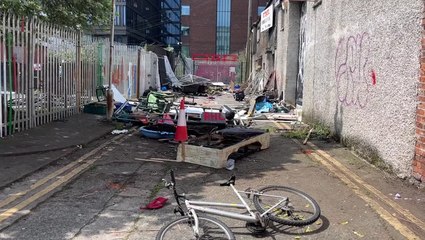 Homeless camp destroyed in Dublin as anti-migrant protests continue