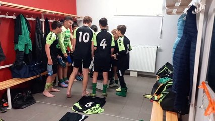 LA JOIE DES U13 APRES LA VICTOIRE A CLERMONT METROPOLE LE 13 MAI 2023