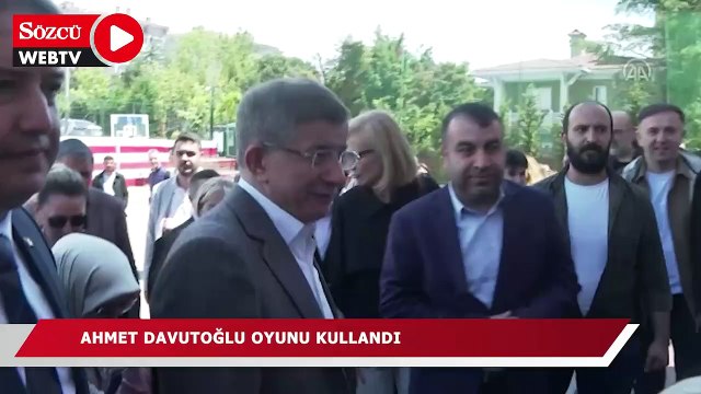 Gelecek Partisi Genel Başkanı Davutoğlu oyunu Eyüpsultan'da kullandı