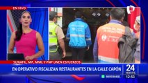 A poco del Día de la Madre: Fiscalizan restaurantes de la Calle Capón en operativo