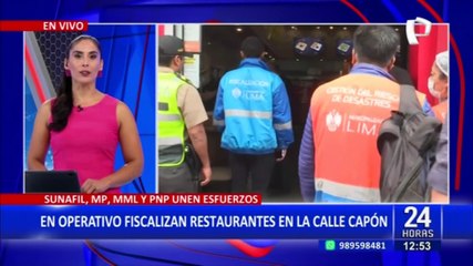 A poco del Día de la Madre: Fiscalizan restaurantes de la Calle Capón en operativo