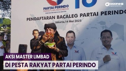 Download Video: Momen Master Limbad Makan Sekumpulan Cabai di Pesta Rakyat Kader Partai Perindo