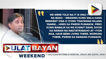 Kuwait, nagpadala na ng pormal na abiso sa PH hinggil sa suspension ng working visa ng OFWs