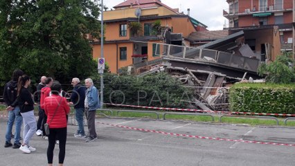 San Donato: crolla la palazzina di via Adige, area transennata