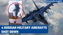 Ukraine War: 4 Russian military aircraft downed near Ukraine border | Oneindia News