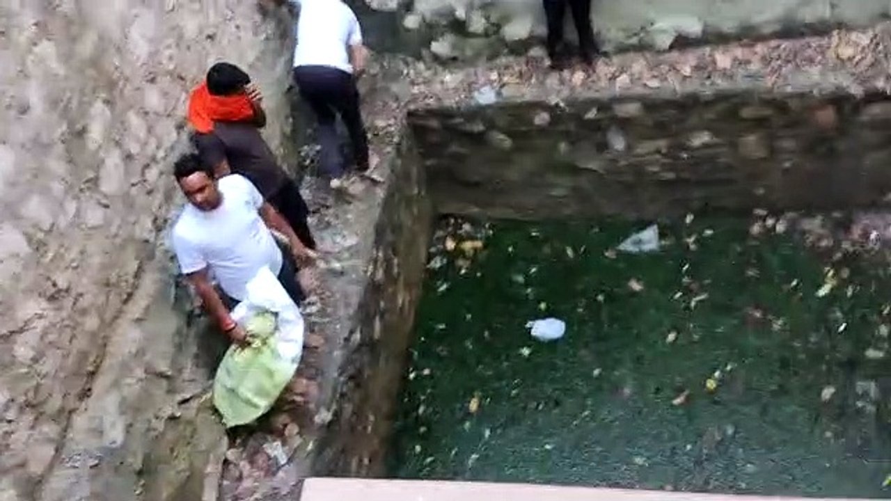 श्रमवीरों ने किया श्रमदान तो निखरा बावड़ी का स्वरूप