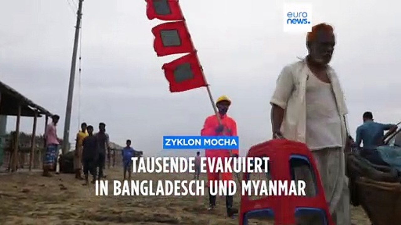 Zyklon 'Mocha' trifft in Myanmar auf Land