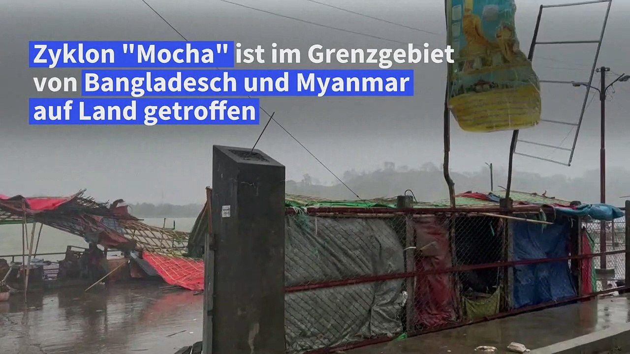 Zyklon 'Mocha' erreicht Küste von Bangladesch und Myanmar