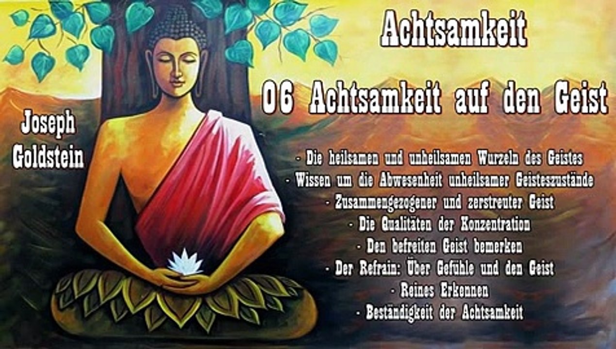 Achtsamkeit 06 Achtsamkeit auf den Geist - Joseph Goldstein - Hörbuch