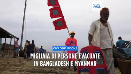 Il potente ciclone Mocha si è spostato verso l'interno dal Golfo del Bengala