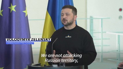 Ukraine 'not attacking Russian territory,' says Zelensky