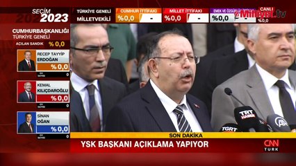 YSK Başkanı: Yayın yasağı kalktı