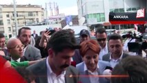 İYİ Parti Genel Başkanı Akşener, parti genel merkezine geldi
