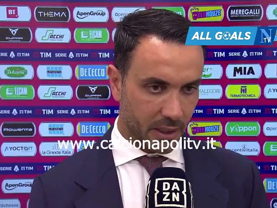 Monza-Napoli 2-0 14/5/23 intervista post-partita Raffaele Palladino