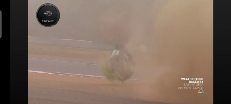 MX 5 Cup 2023 Laguna Seca Race 2 Hodgen Huge Crash Flip