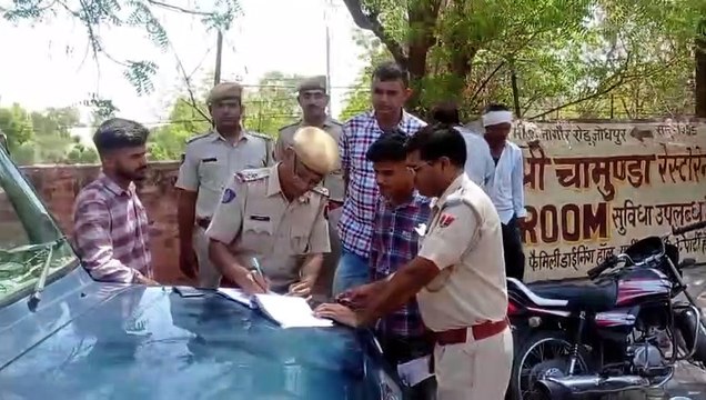 बिना हेलमेट के 3086 चालान, 30 लाख रुपए का जुर्माना लगाया