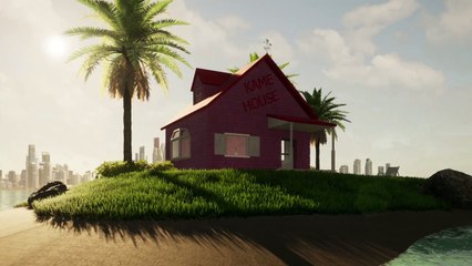 Realistic Rendering of Master Roshi's House from Dragon Ball An Authentic Portrayal of an Anime Icon!