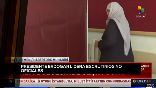 teleSUR Noticias 15:30 14-05: Avanza escrutinios presidenciales en Türkiye
