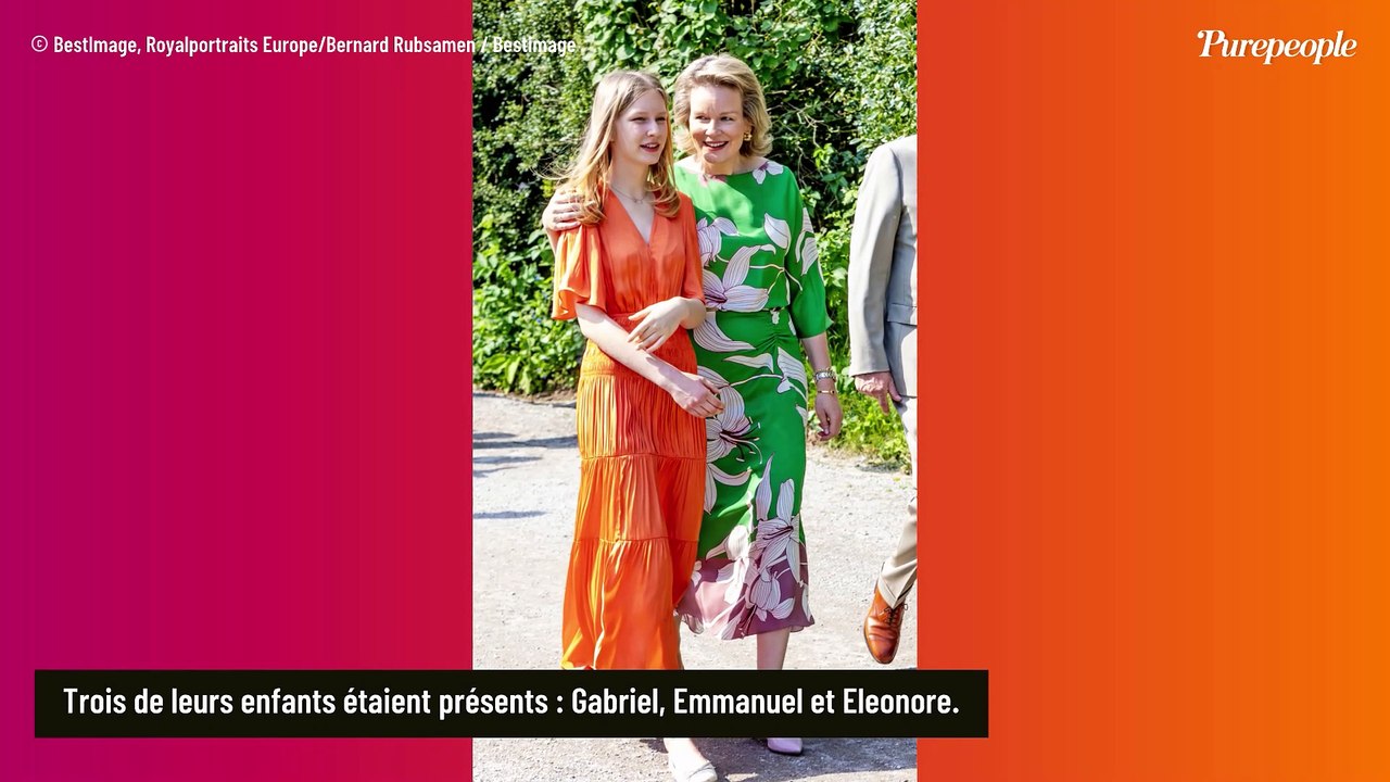 La princesse Éléonore de Belgique, 15 ans, ose une sortie colorée : photos avec ses jeunes frères Gabriel et Emmanuel