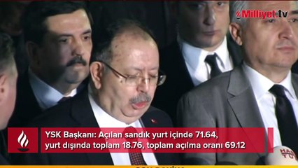 YSK Başkanı Yener sisteme girilen sandık sayısını açıkladı