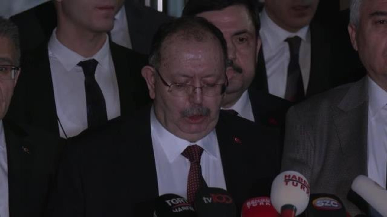 Ysk Başkanı Ahmet Yener: "Yüksek Seçim Kurulu'nun Sistemine Yurt İçi Sandıklarda Yüzde 71,64'ü, Yurt Dışı Sandıklarda İse Yüzde 18,76'sı Açılmış Olup...