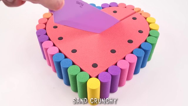 Very Satisfying and Relaxing Compilation | Kinetic Sand ASMR l How to make Rainbow Gift Cakes FROM Oddly Kinetic Sand INTO Clay Cutting ASMR