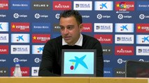 Rueda de prensa de Xavi Hernández tras convertirse en campeón de liga con el Barcelona