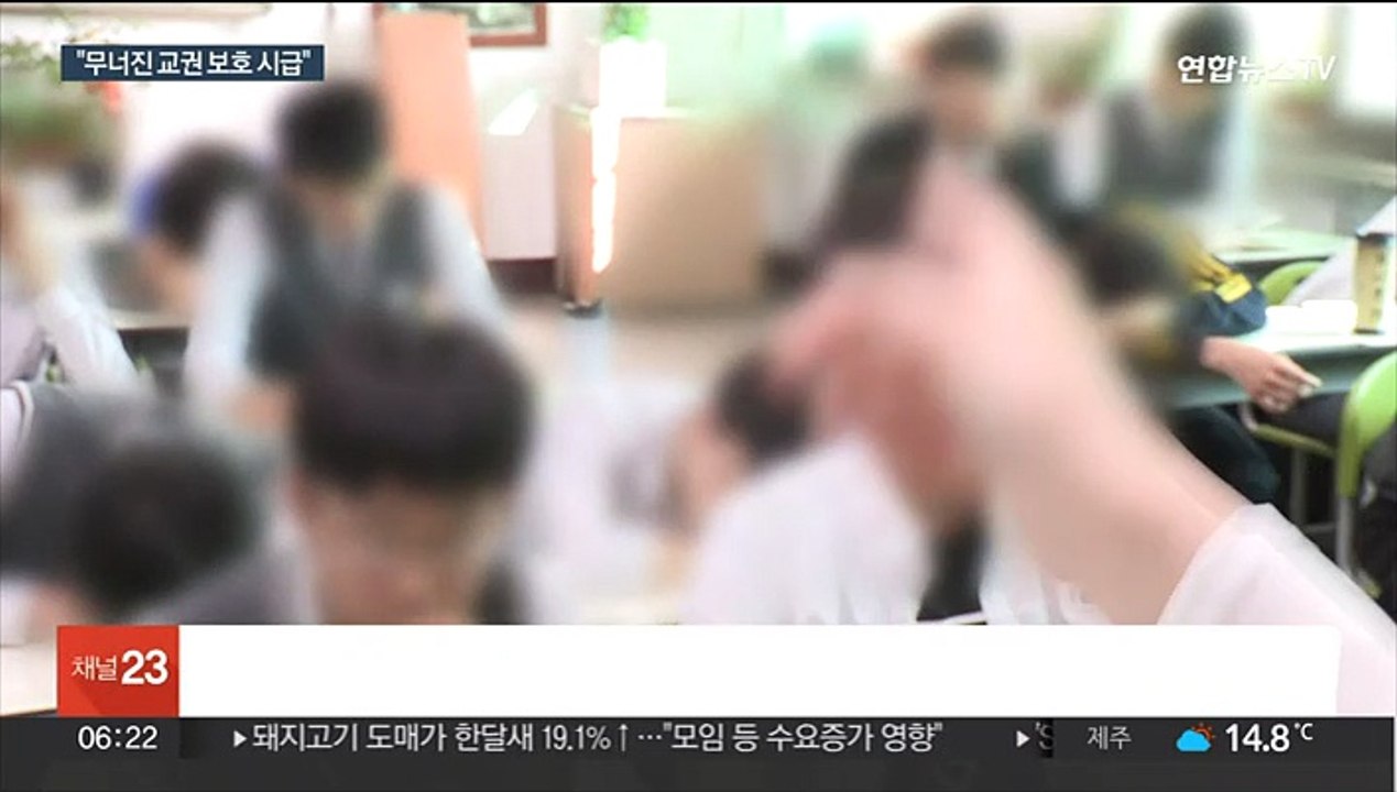 땅에 떨어진 교권…"제도적 보호 장치 마련해야"