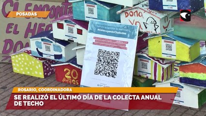 Se realizó el último día de la colecta anual de techo