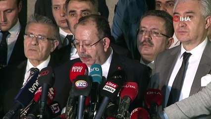 YSK Başkanı Yener son sonuçları açıkladı
