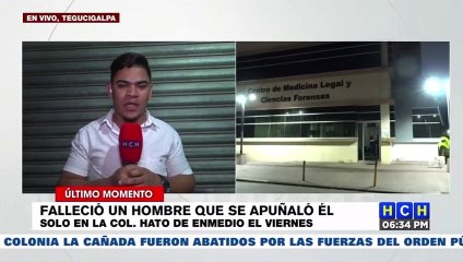 ¡Muere hombre que se apuñaló por si mismo en la capitalina Col. Hato de Enmedio!