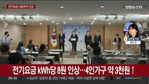 전기요금 kWh당 8원 인상…4인가구 월 3천원↑