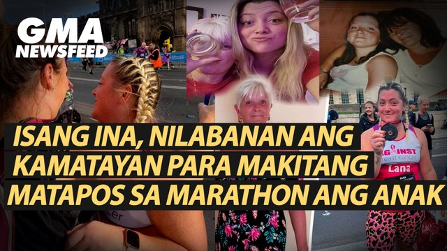Isang ina, nilabanan ang kamatayan para makitang matapos sa marathon ang anak | GMA News Feed
