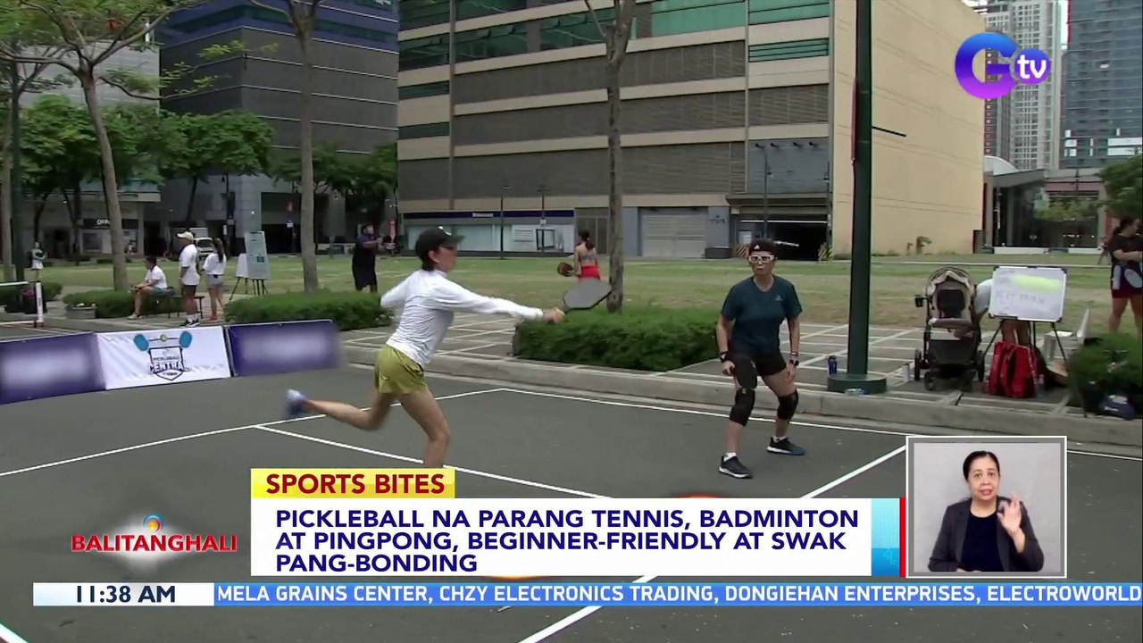 Pickleball na parang tennis, badminton at pingp...