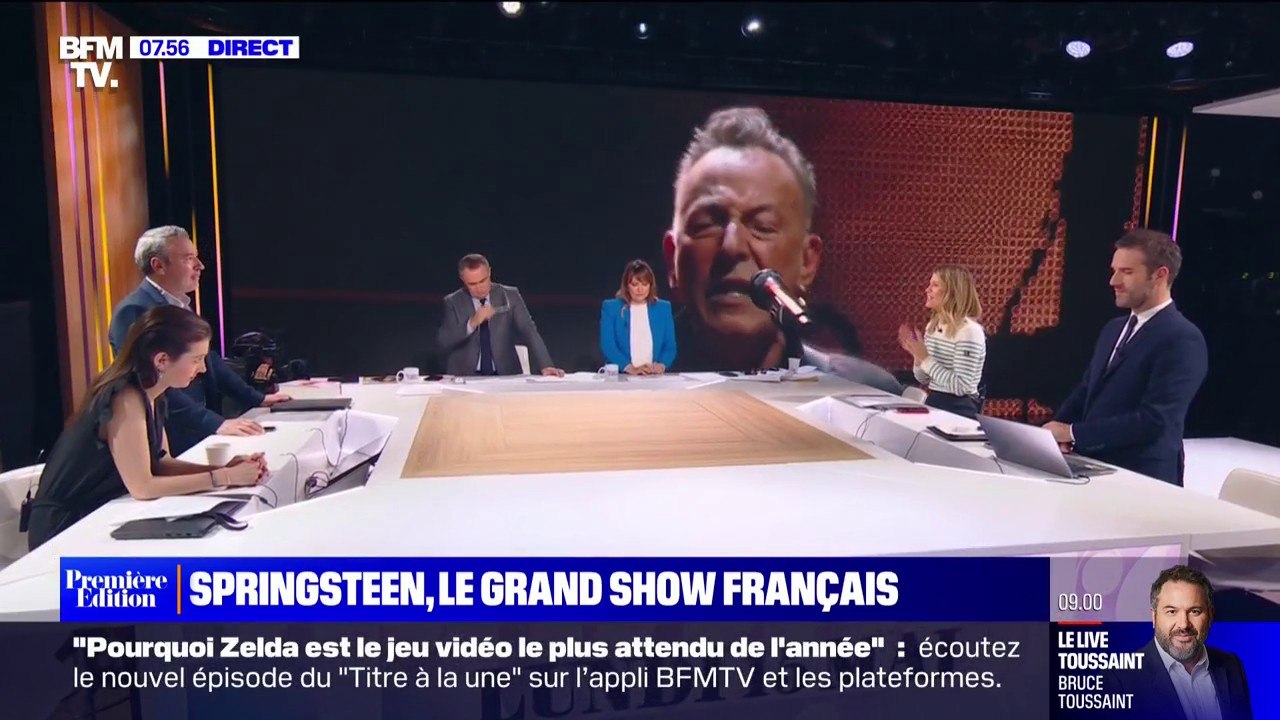 Le chanteur américain Bruce Springsteen était en concert à la Défense Arena à Paris ce week-end