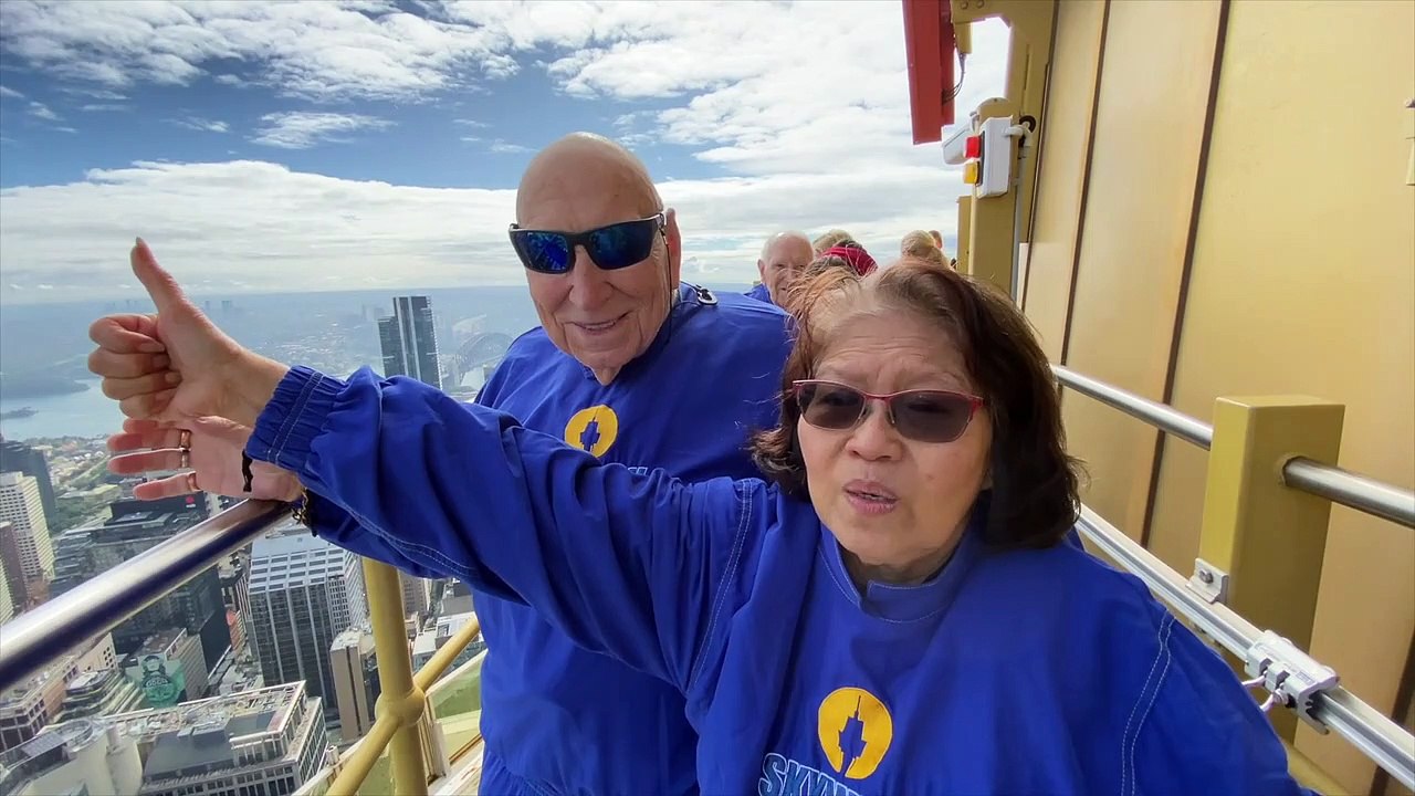80 and 90-somethings conquer Sydney Tower Eye's SKYWALK | The Senior | May 15, 2023