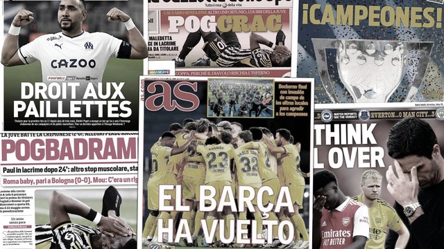 L’Italie en pleurs après la terrible rechute de Paul Pogba, le sacre du Barça fêté par toute l’Espagne