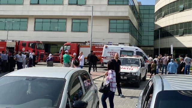Hastanede yangın paniği