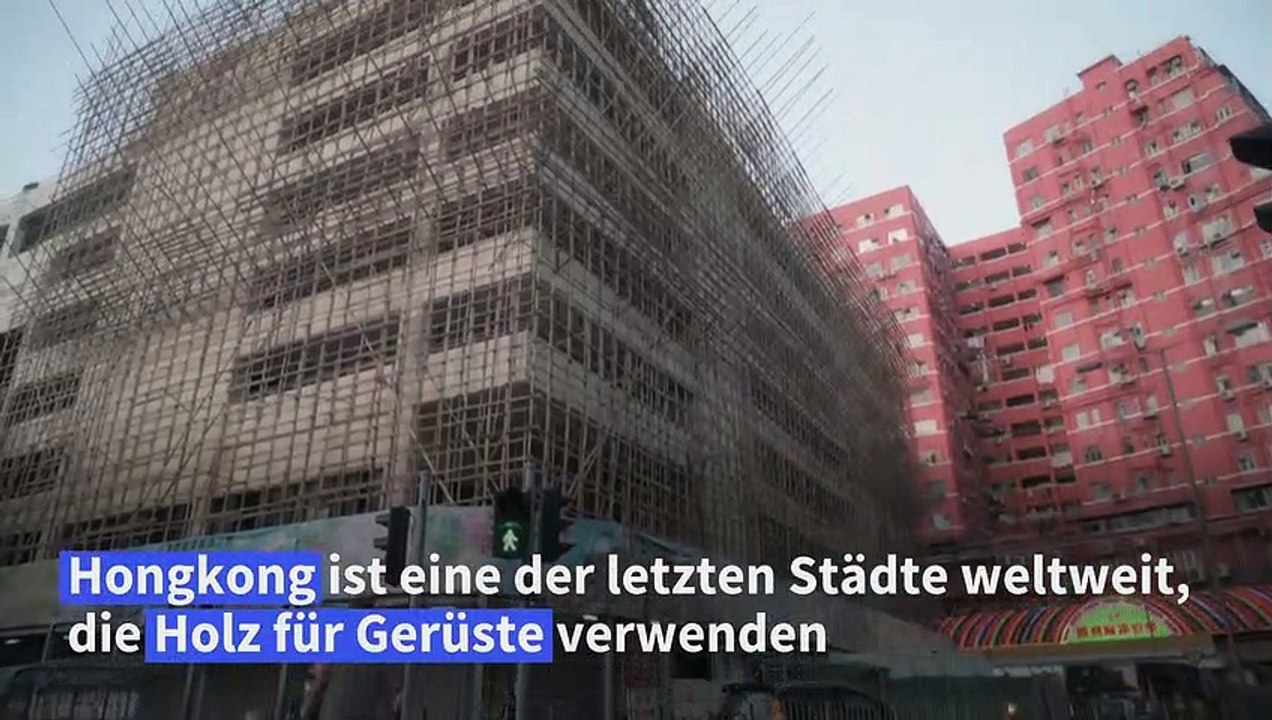 Nachhaltige Tradition: Gerüstbau aus Bambus in Hongkong