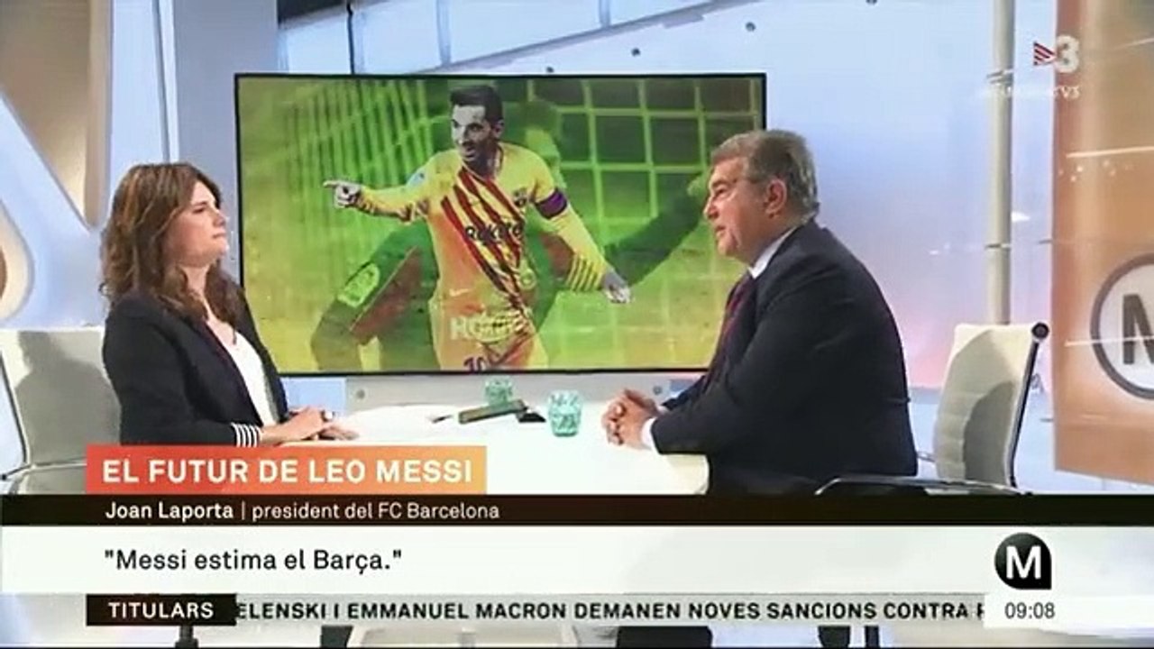 Joan Laporta contesta en TV3 sobre el posible retorno de Messi al Barça / TV3