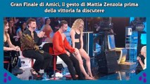 Gran Finale di Amici, il gesto di Mattia Zenzola prima della vittoria fa discutere