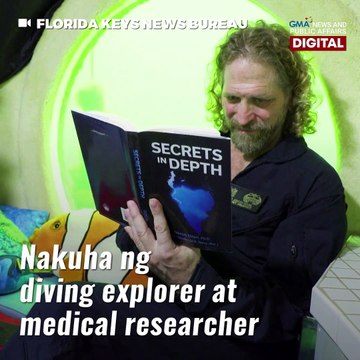 Lalaki, nakuha ang world record sa pinakamatagal na pagtira sa ilalim ng dagat | GMA News Feed