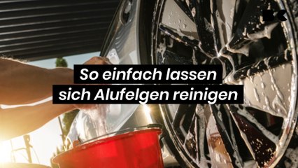 So einfach lassen sich Alufelgen reinigen